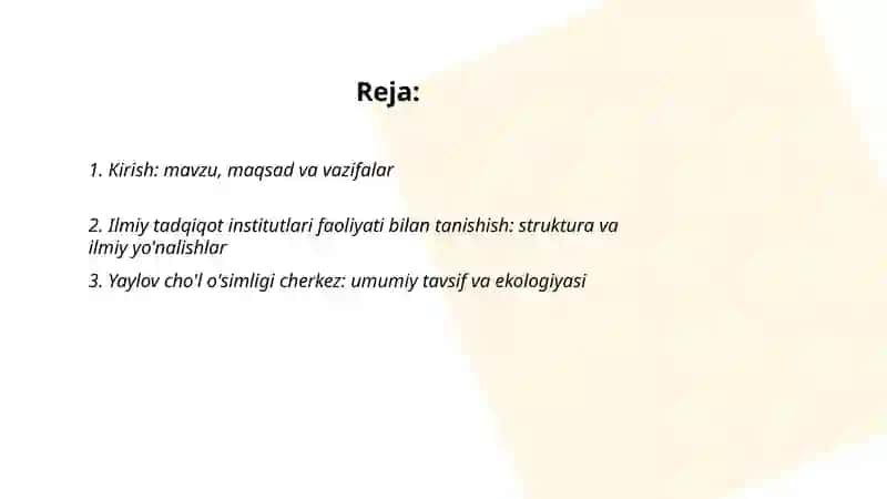 Ilmiy tadqiqot institutlari faoliyati bilan tanishish 2
