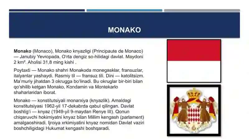 Manoko davlati iqtisodiyoti 2