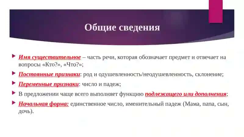 Имя существительное 2