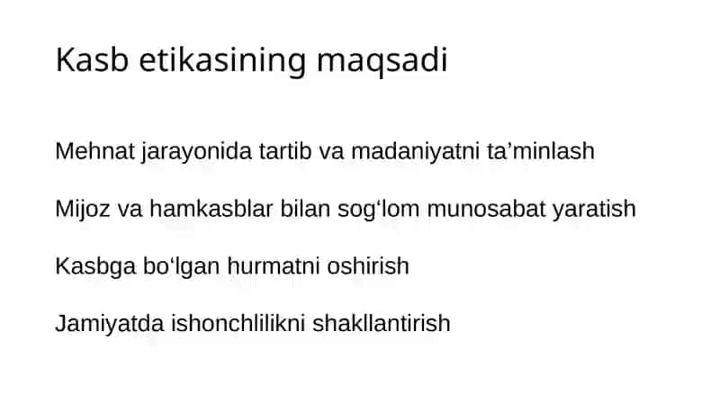Kasb Etikasi 2