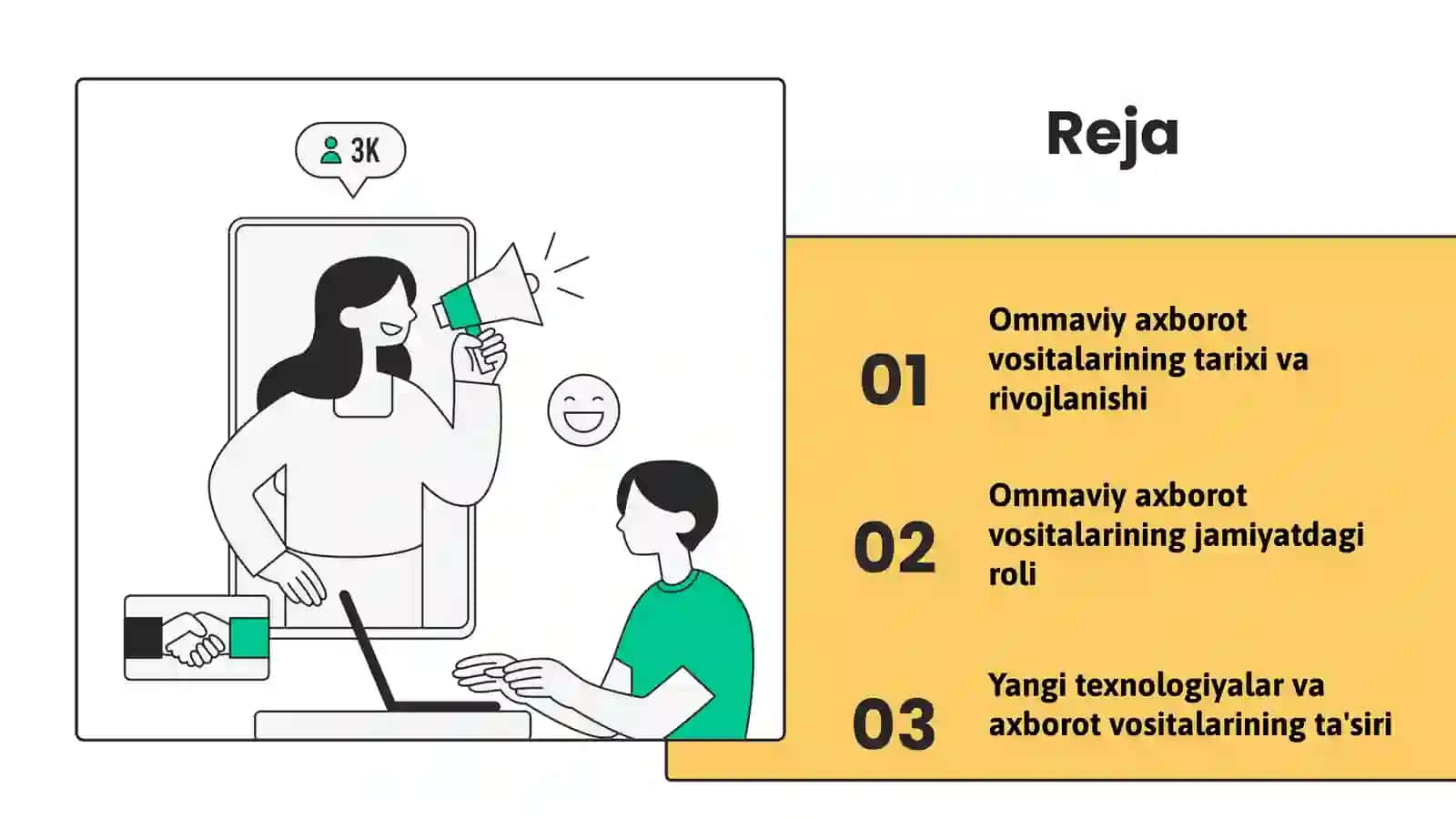O’zbekistonda ommaviy axborot vositalarining rivojlanishi va jamiyatdagi o’rni 2