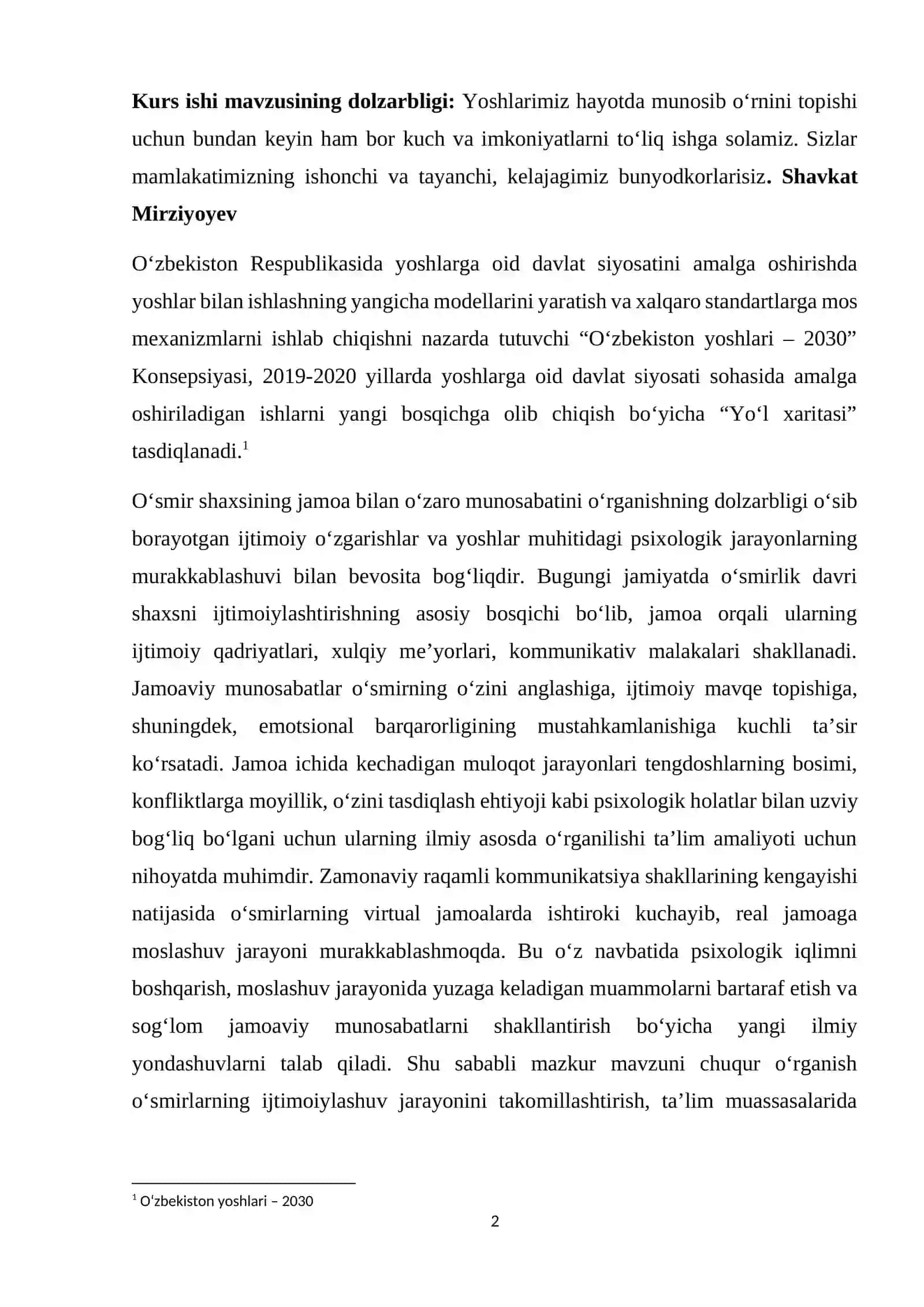 O‘smir shaxsining jamoa bilan o‘zaro munosabatining xususiyatlari 2