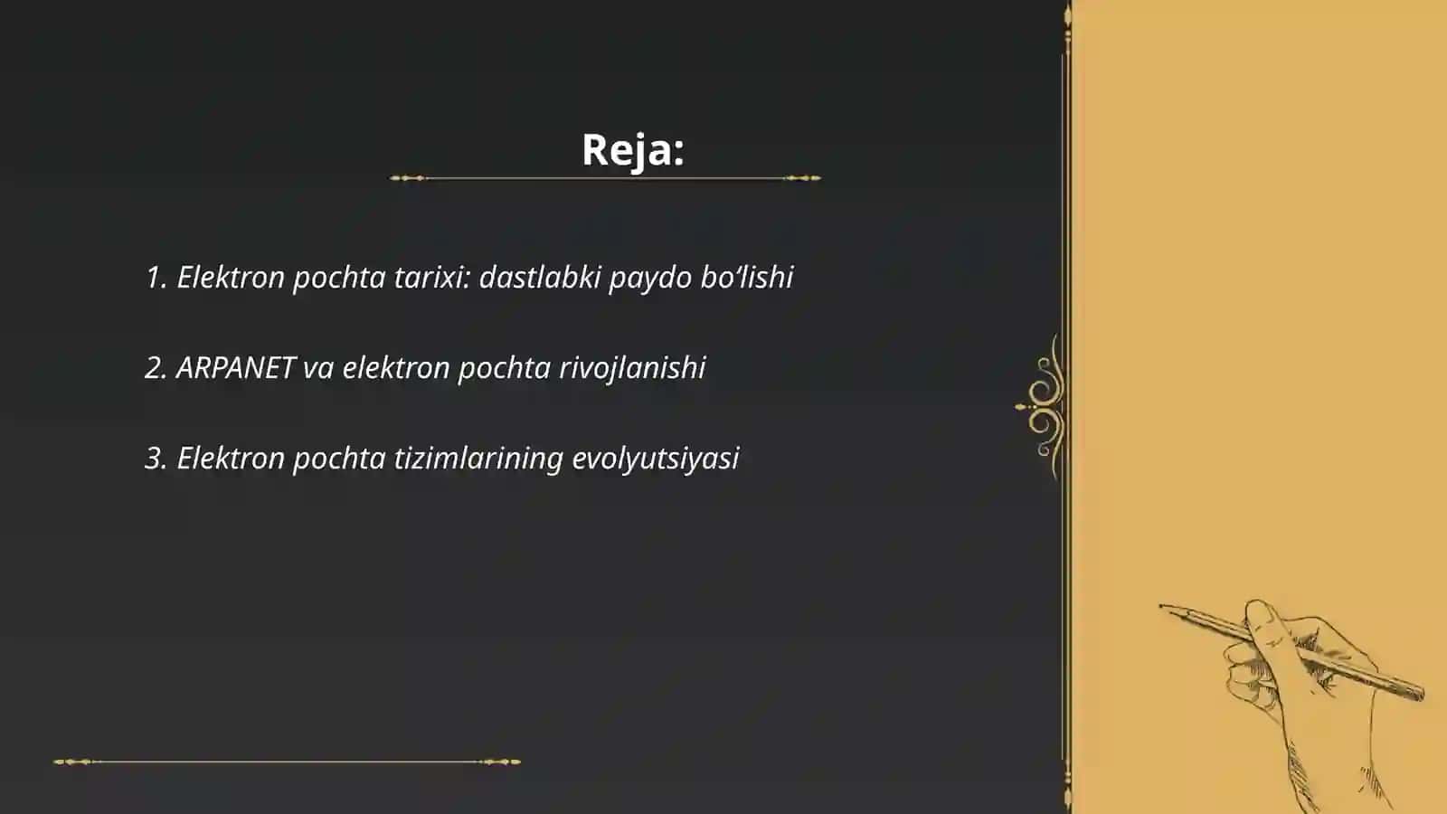 Elektron pochta tarixi va undan foydalanish, turlari 2