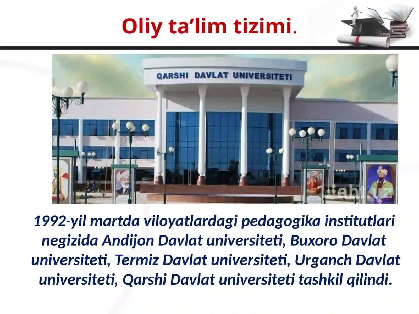 Ta’lim tizimi rivojlanishi soxasidagi islohatlar 2