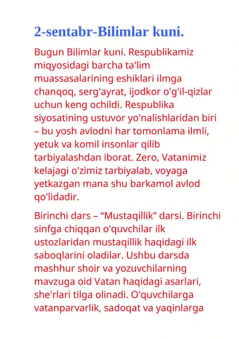 Mustaqil O’zbekiston 2