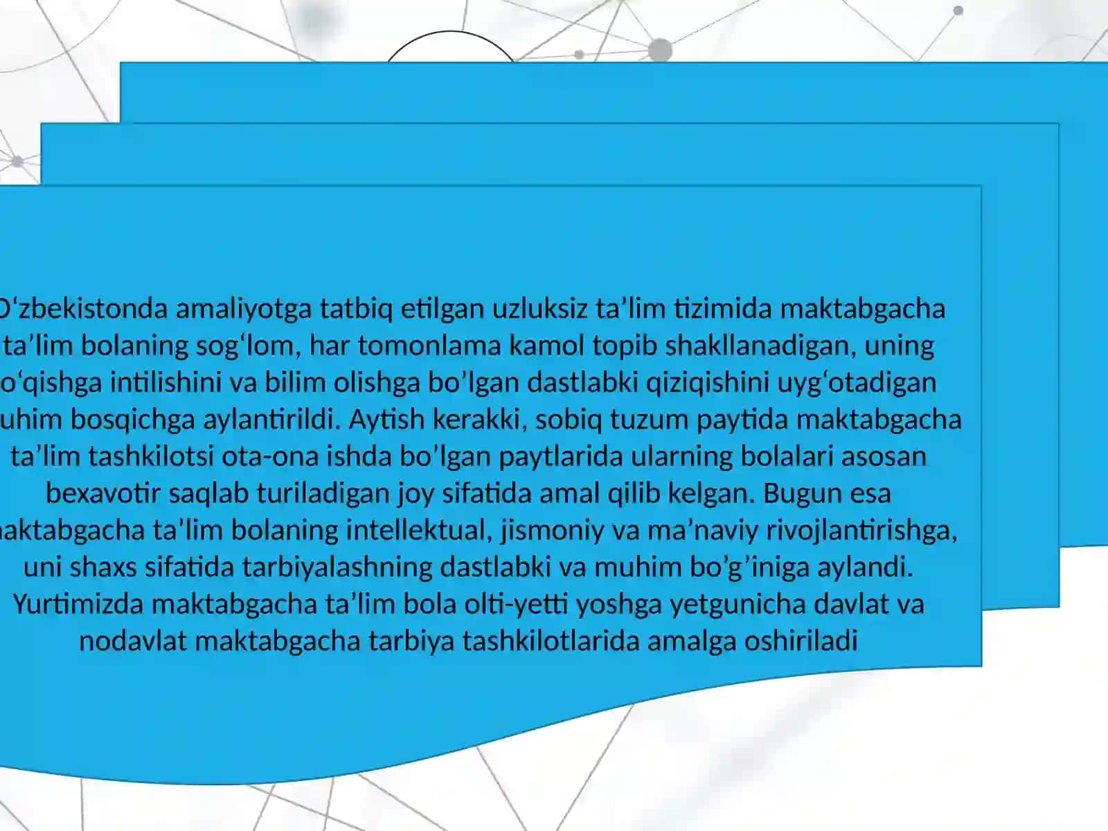 Maktabgacha ta'lim tarbiya davlat standarti 2