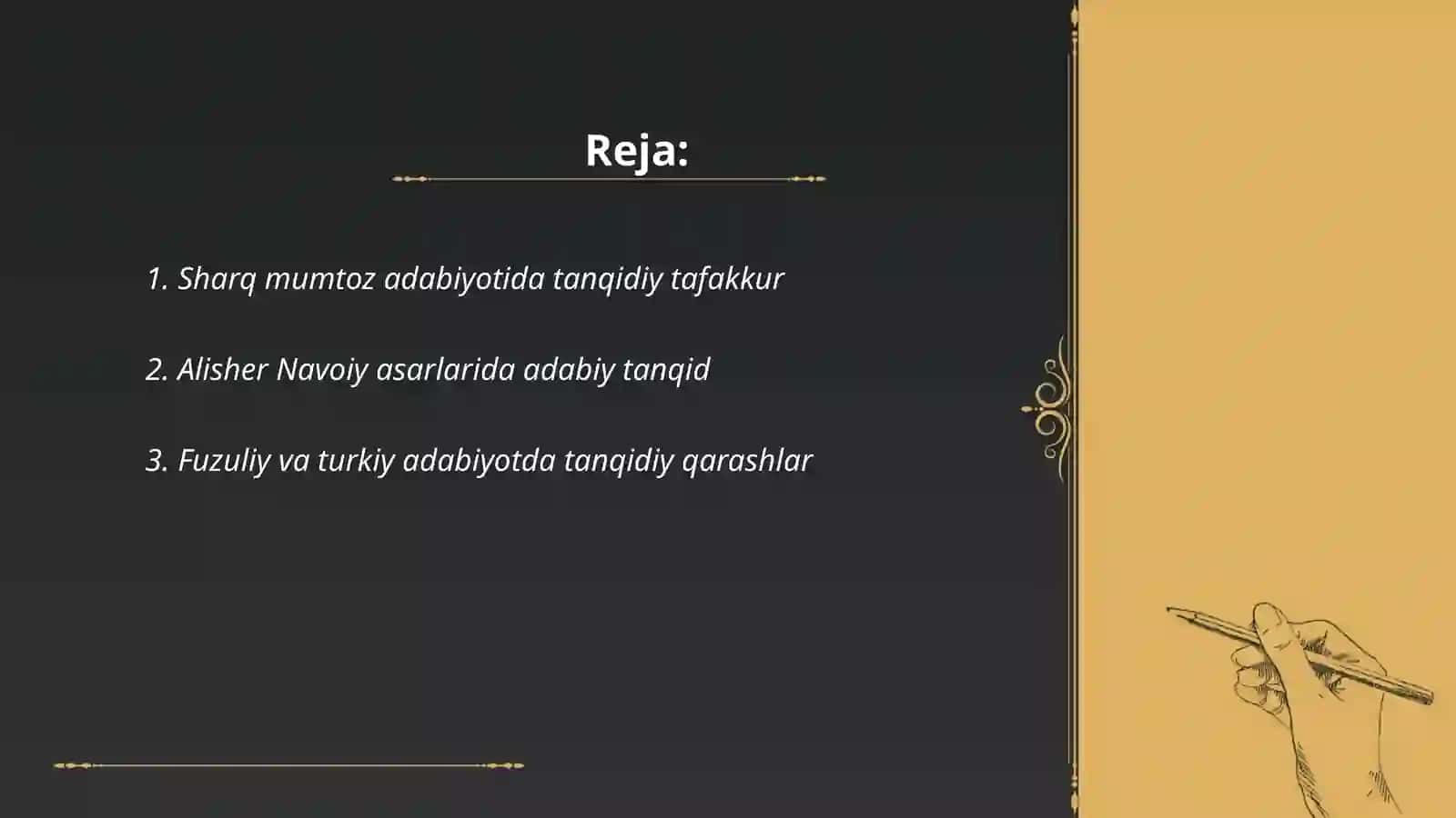 Sharq klassik adabiyotida adabiy-tanqidiy fikrlar taraqqiyoti 2