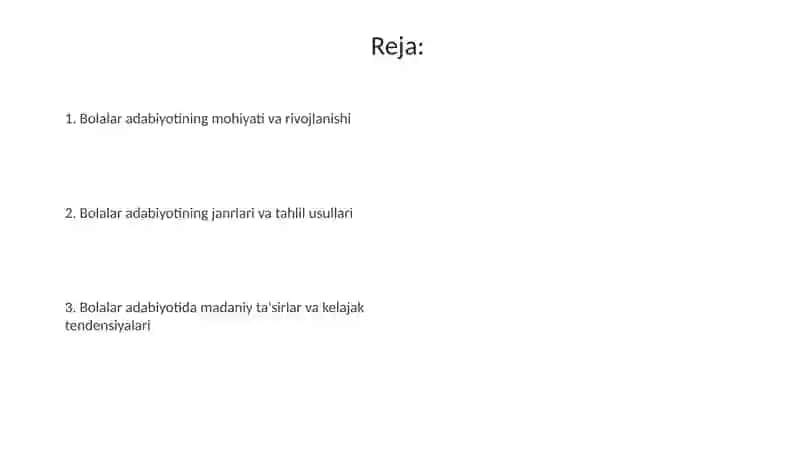 Bolalar adabiyotining umumiy tahlili 2