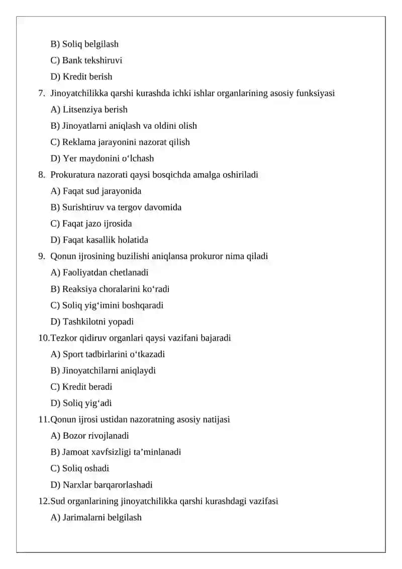 Jinoyatchilikka qarshi kurashni amalga oshirish 2