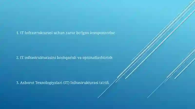 Axborot texnologiyasining infra tuzilmasi 2