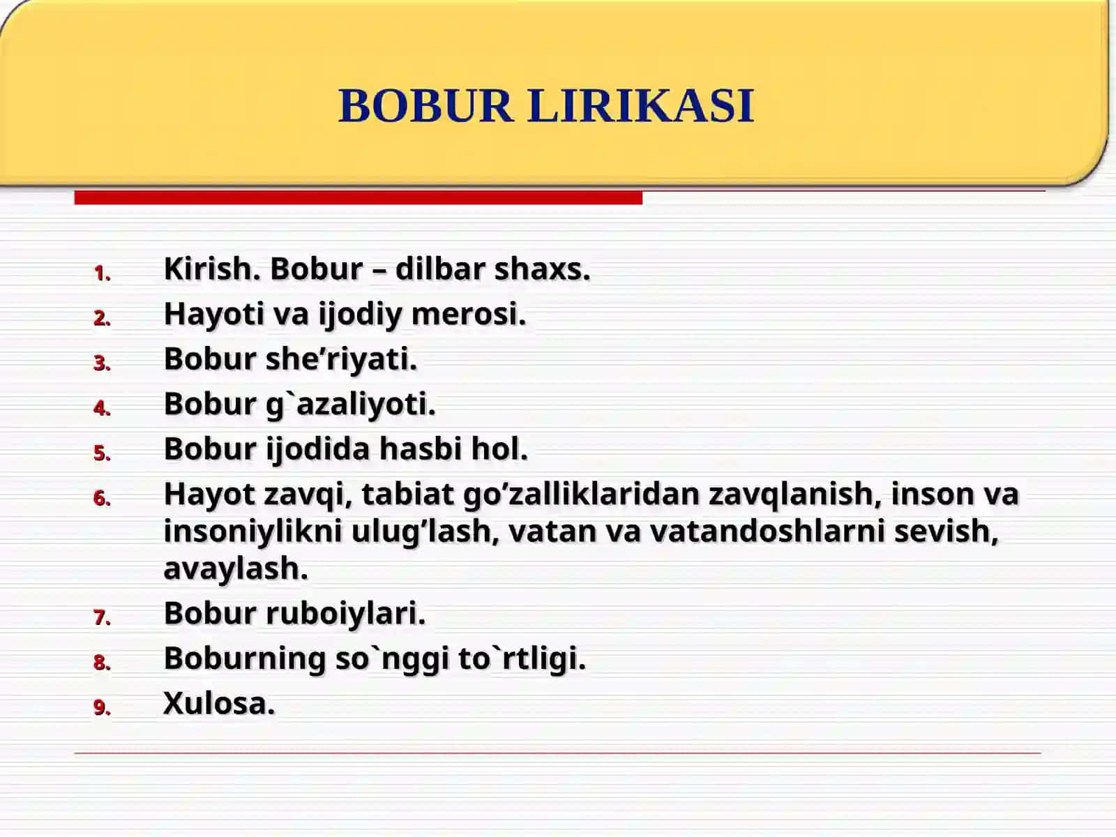 BOBUR LIRIKASI 2