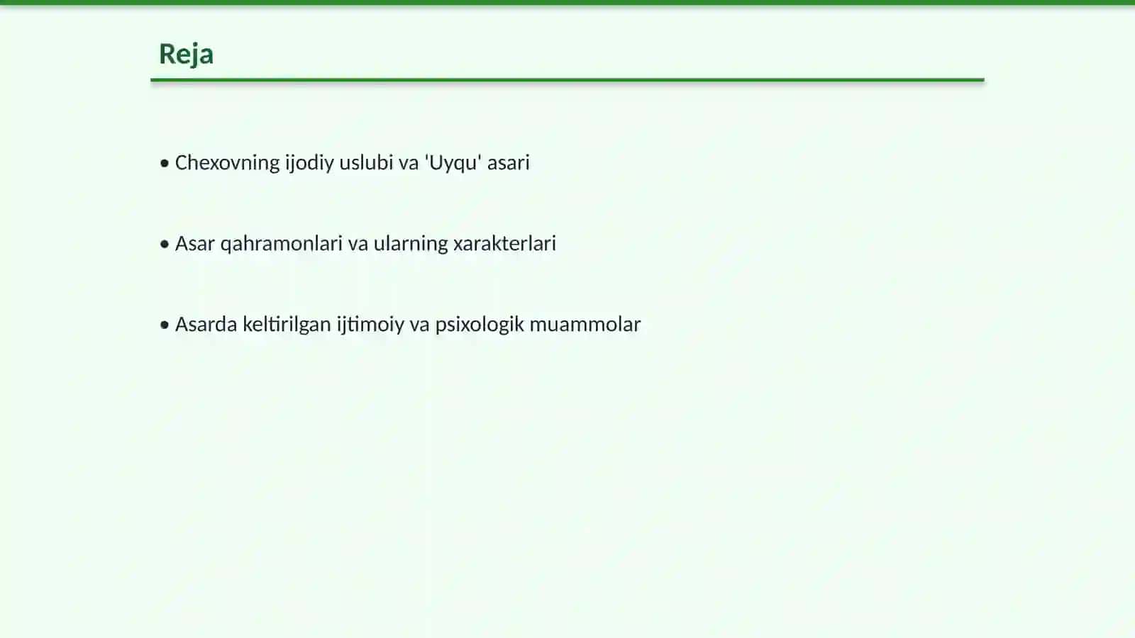 Anton chexov uyqu humori asari 2