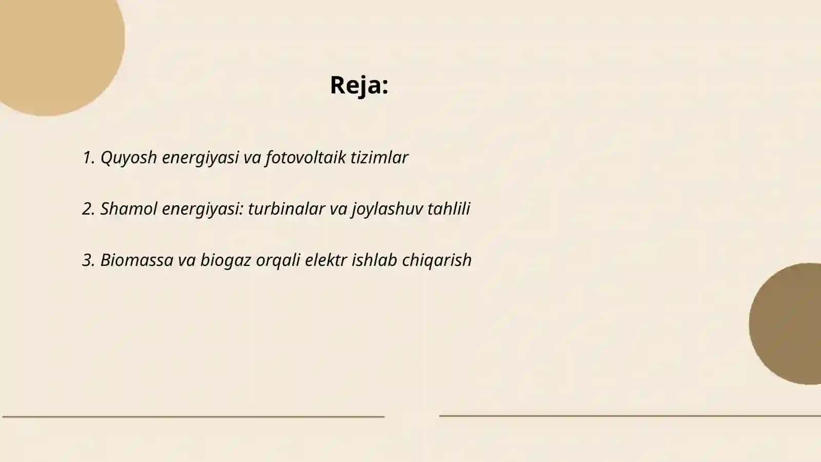 Quyosh energiyasi va fotovoltaik tizimlar 2
