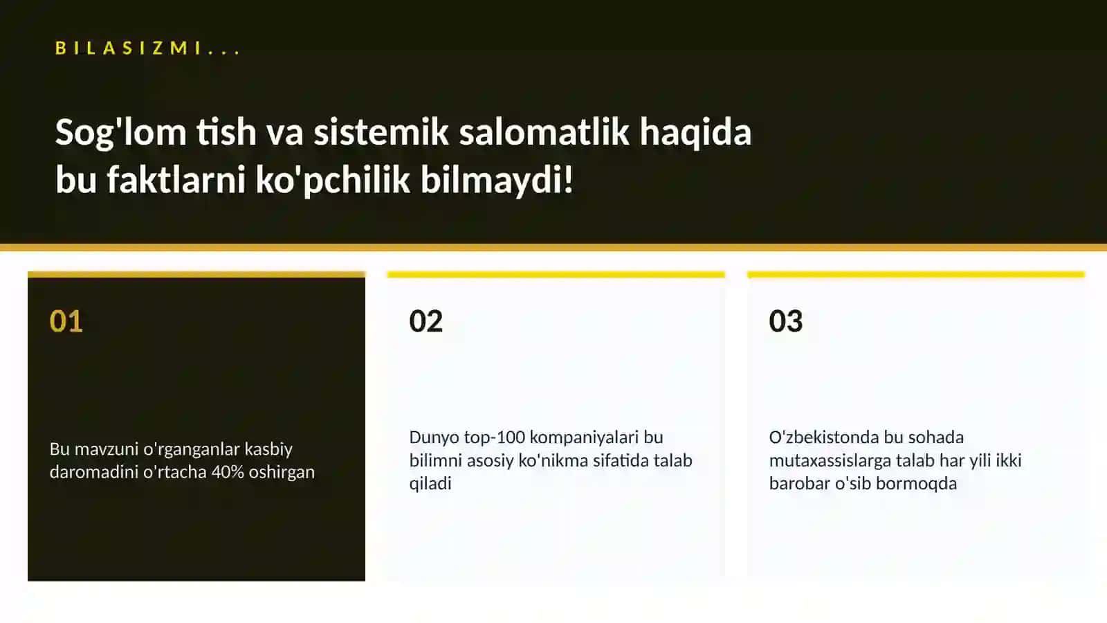 Sog'lom tish va sistemik salomatlik 2