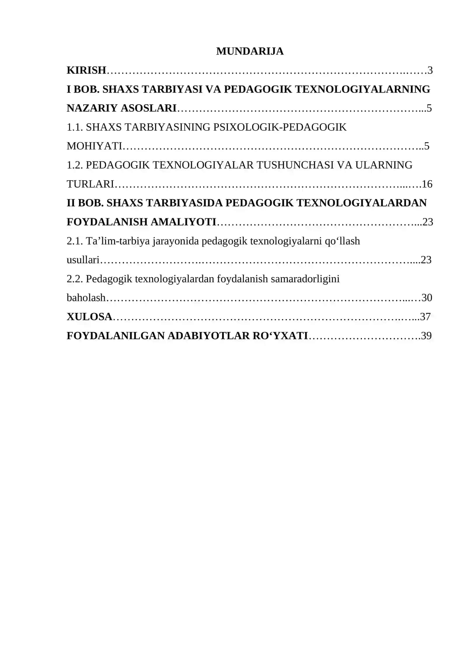 Shaxs tarbiyasida pedagogik texnologiyalardan foydalanish 2