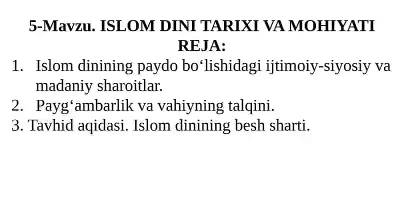 ISLOM DINI 2