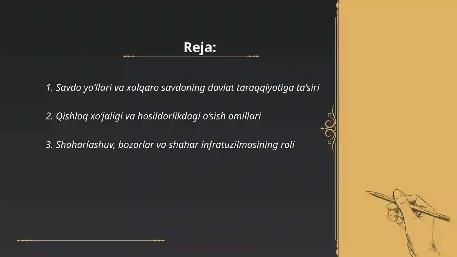 Rivojlangan oʻrta asrlar davlatlari taraqqiyoti va tanduzli sabablari 2