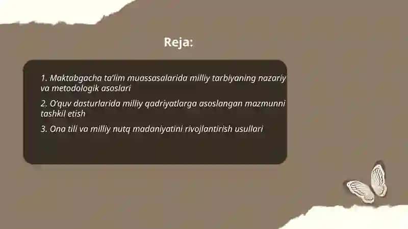 MAKTABGACHA TAʼLIM MUASSASALARIDA MILLIY TARBIYA 2