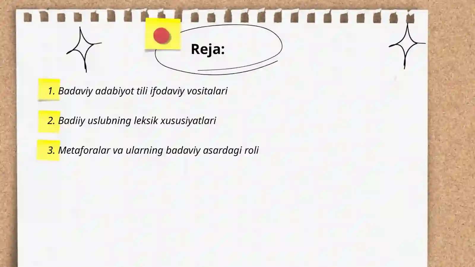 BADIIY ASAR TILINING XUSUSIYATLARI 2