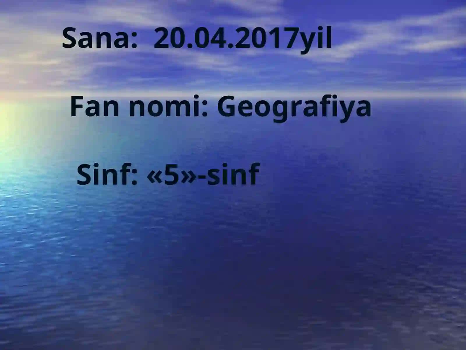 Yer osti suvlari 2