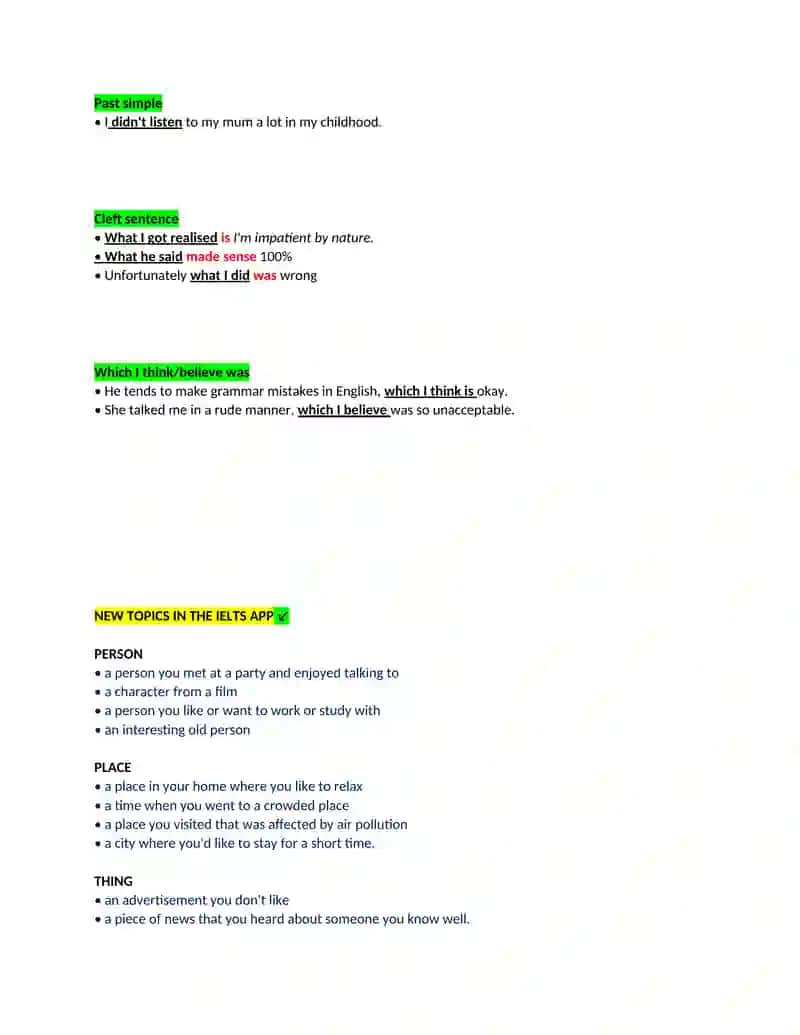 ADVANCED GRAMMAR STRUCTURES 2
