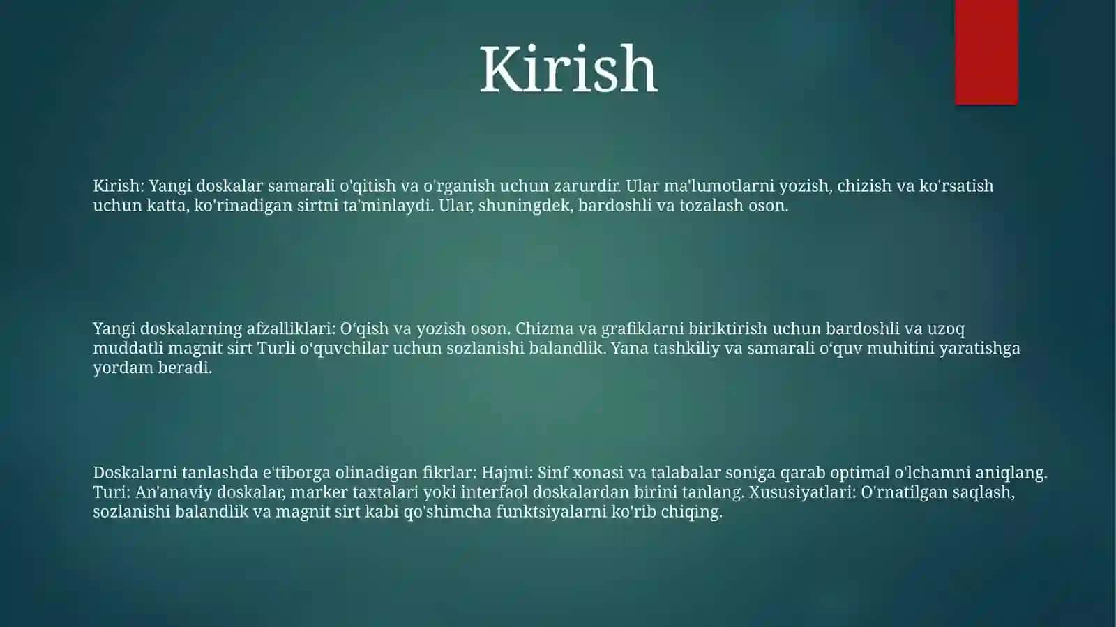 Maktablarga Yangi Doska Olib Kelish 2