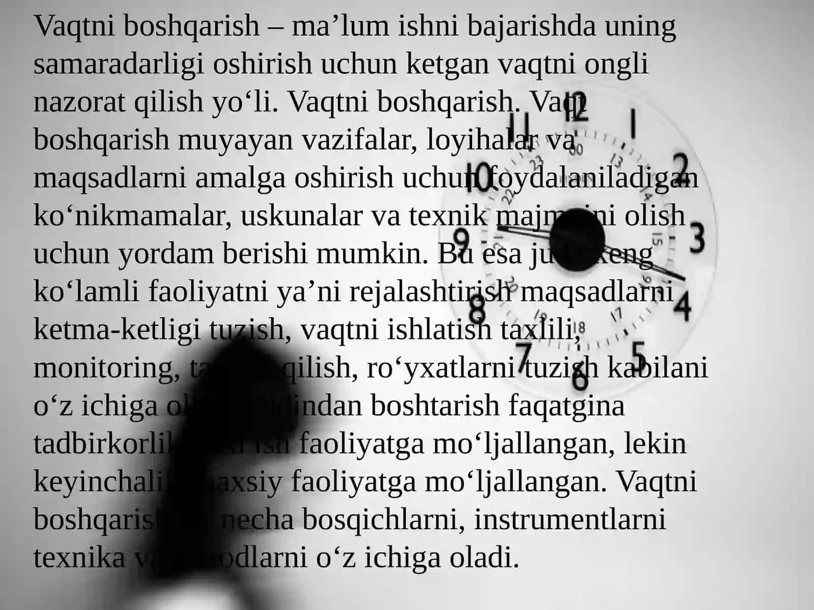 Vaqtni boshqarish 2