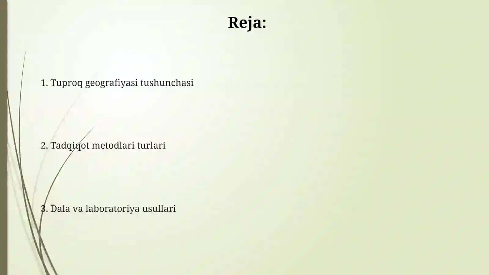 Tuproq geografiyasida tatqiqot metodlari 2