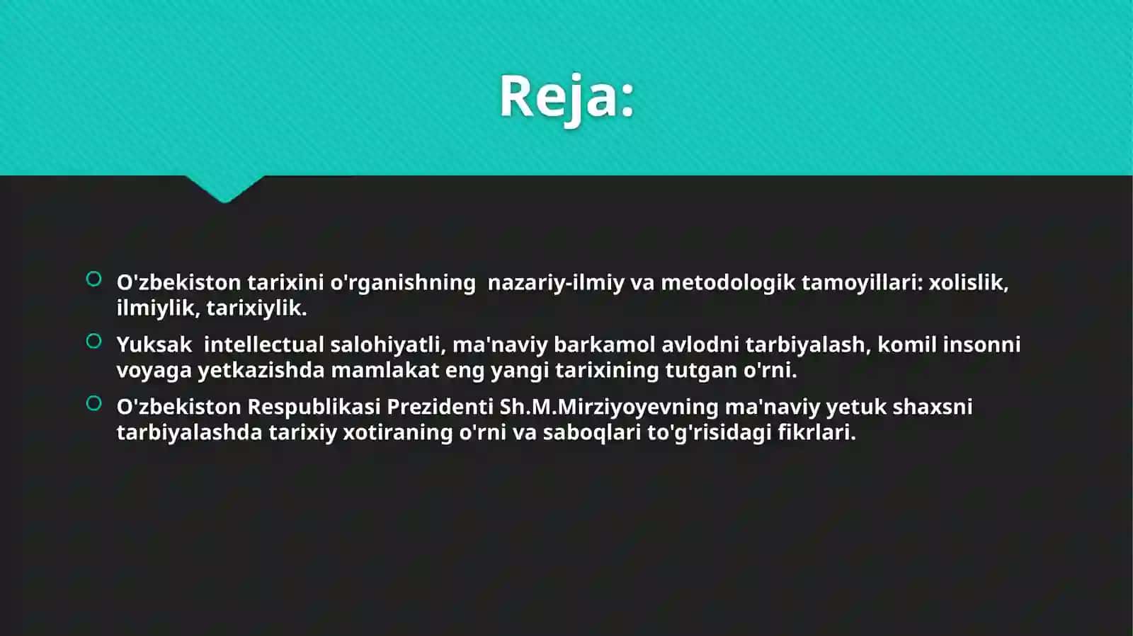 Shavkat Mirzoyoyevning ilm fanni rivojlantirish borasidagi tashabbuslar 2