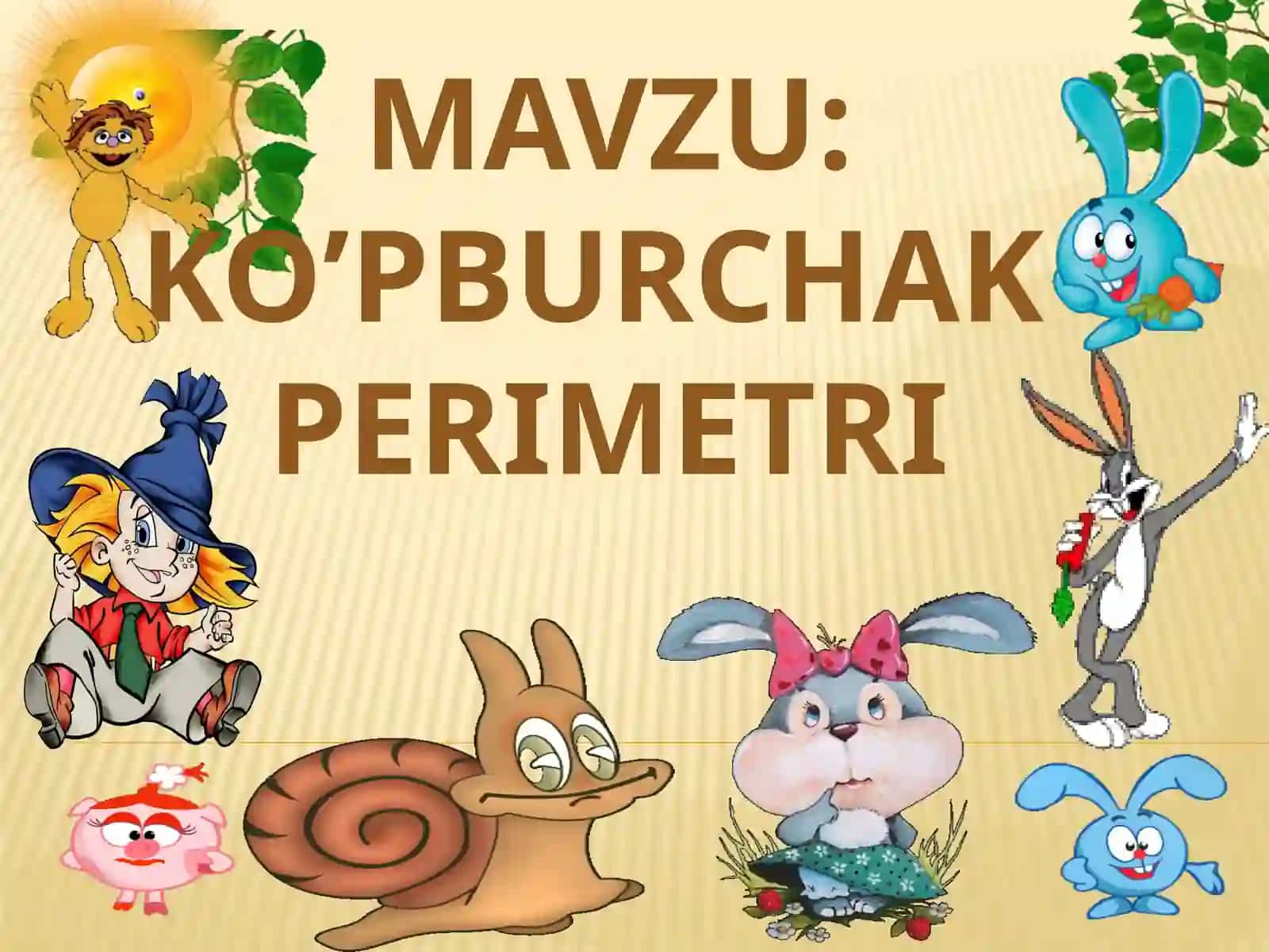 Matematika fanidan dars taqdimoti 2