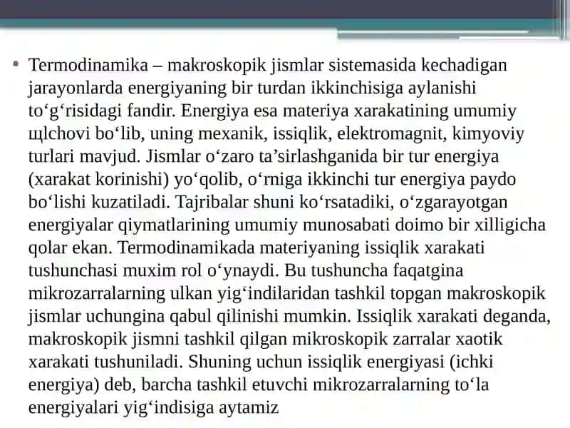 MOLEKULYAR-KINETIK NAZARIYA ASOSLARI 2