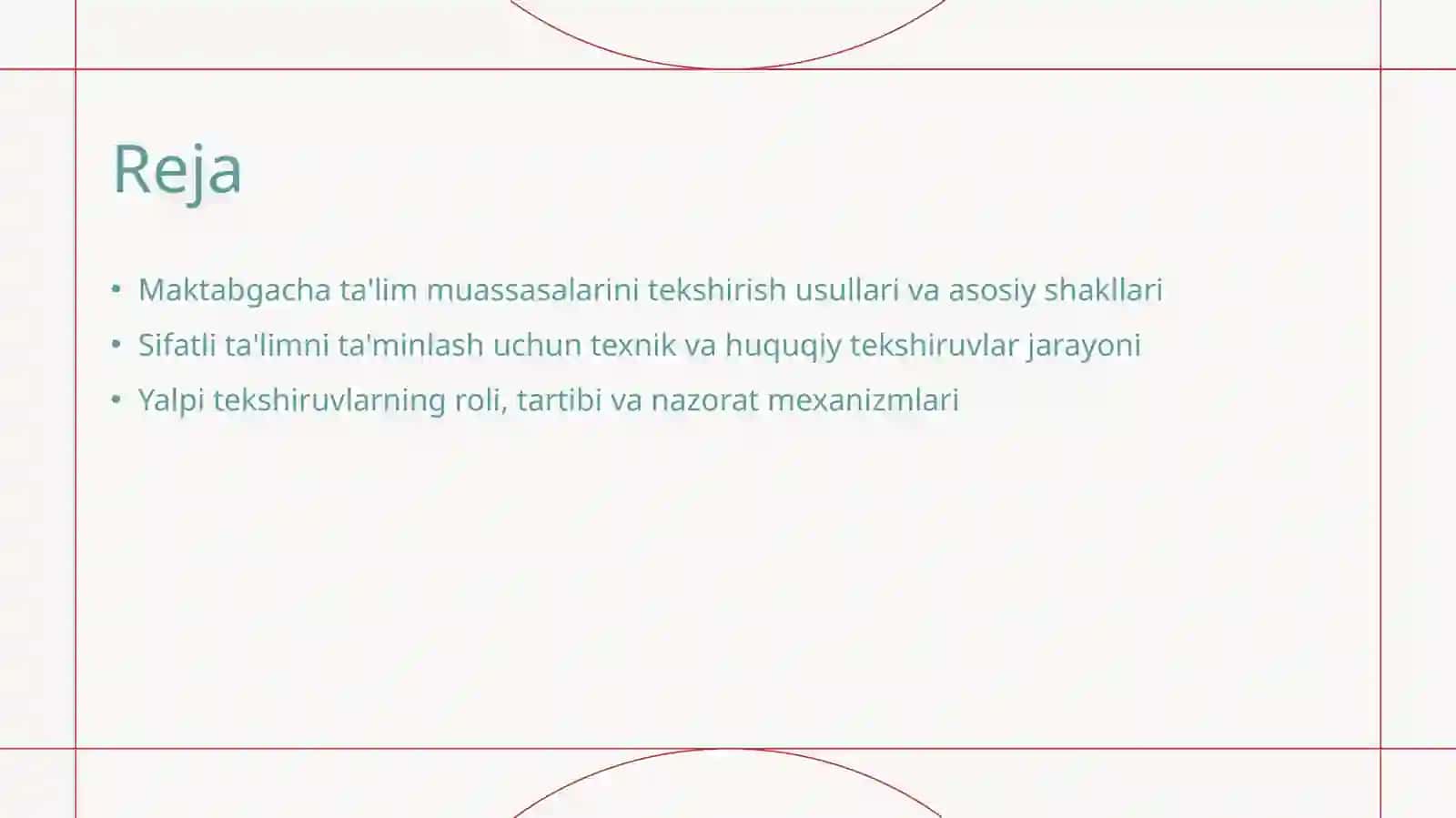 Maktabgacha taʼlim tashkilotlarini yalpi tekshirishni asosiy shakllari 2