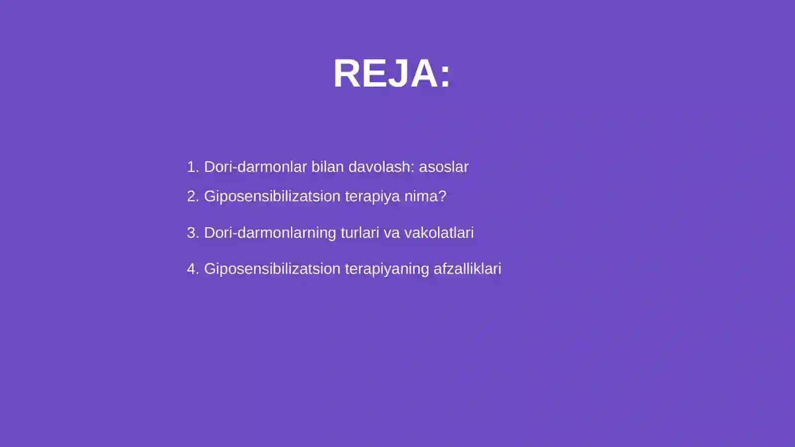 Dori-darmonlar bilan davolash va giposensibilatsion terapiya 2