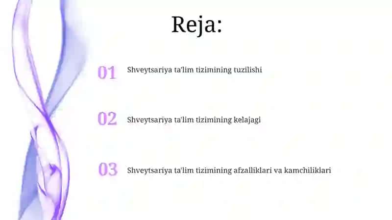 Shveytsariya ta'lim tizimi 2