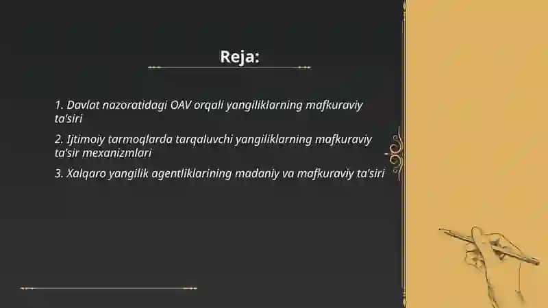 Dunyoning turli mamlakatlaridagi yangiliklarning mafkuraviy taʼsiri 2