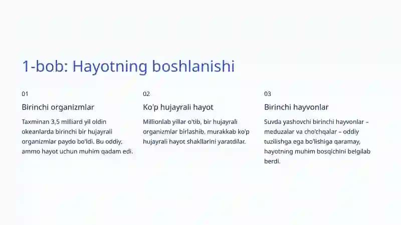 Hayvonlarning rivojlanishi: Evolyutsiyaning sirli yo'li 2