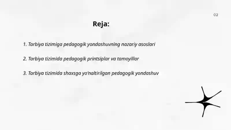 Tarbiya tizimiga pedagogik yondashuv 2