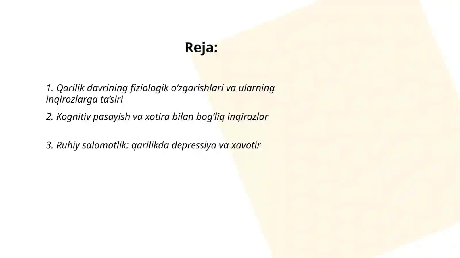 Qarilik Davri Yosh Inqirozlari Haqida Ma'lumot 2