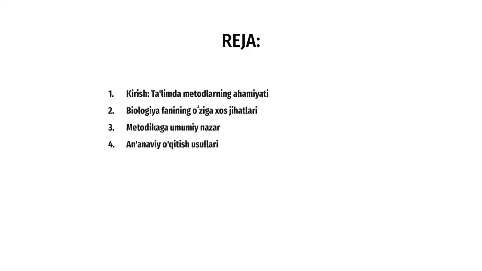 Biologiya fanini oʻqitish metodlari 2