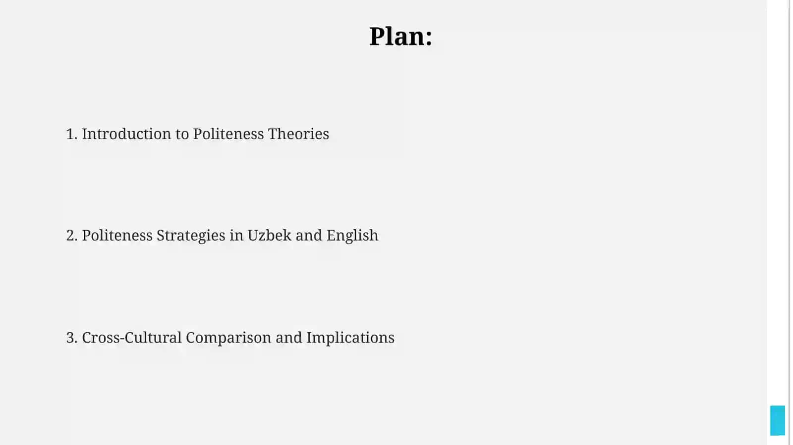 Politeness theories in Uzbek andEnglish 2