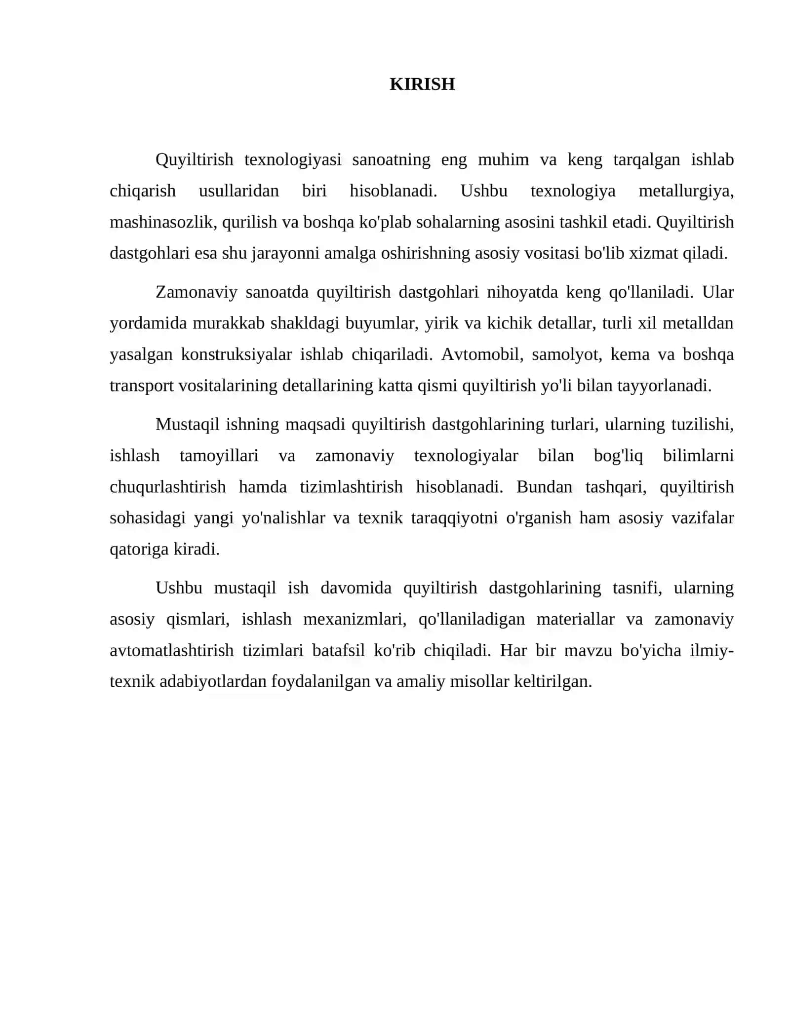 Quyiltirish dastgohlari haqida umumiy ma'lumot 2