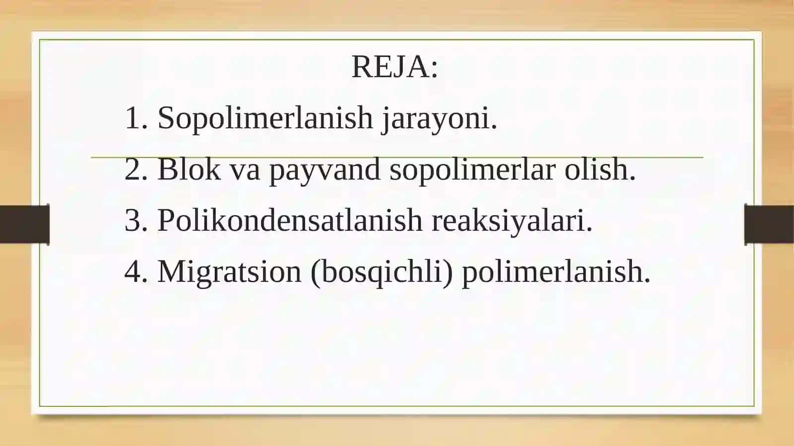 Sopolimerlanish va polikondensatlanish reaksiyasi qonuniyatlari, monomerlarning qoldiqlari 2
