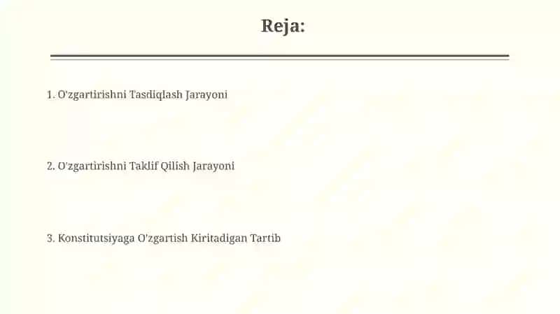 Konstitutsiyaning oʻzgartirish tartibi 2