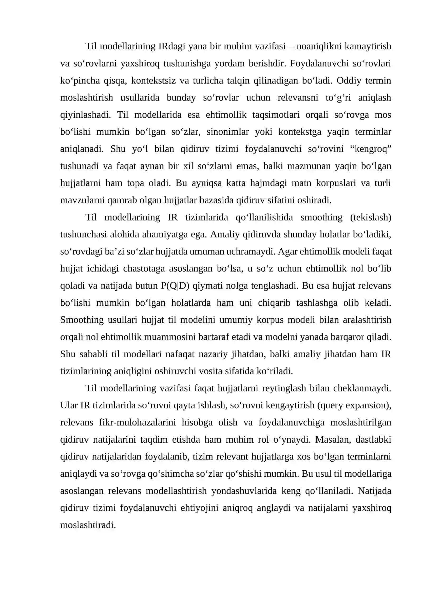 Ma'lumot olish uchun til modellari 2