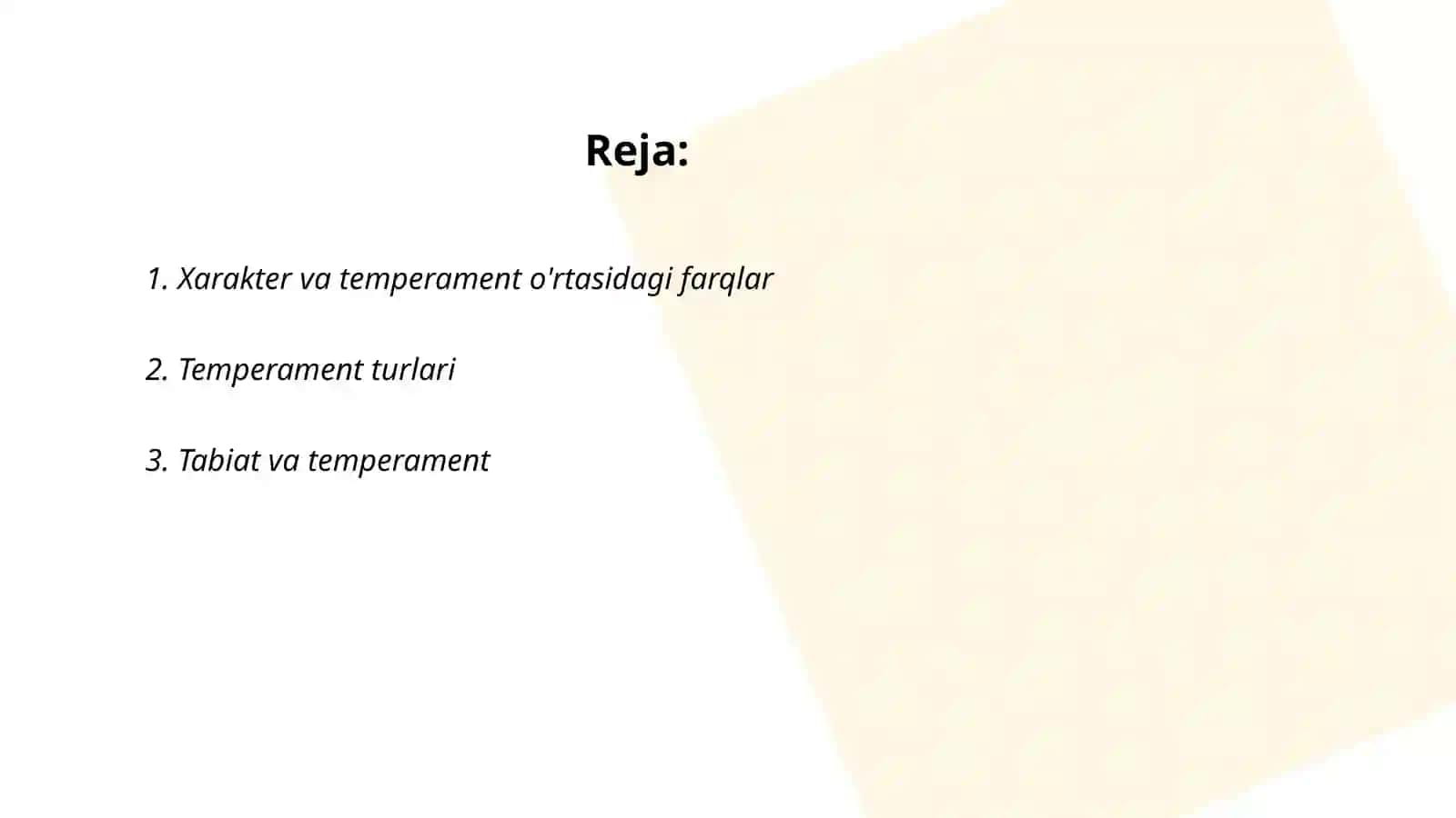 Temperament. Xarakter 2