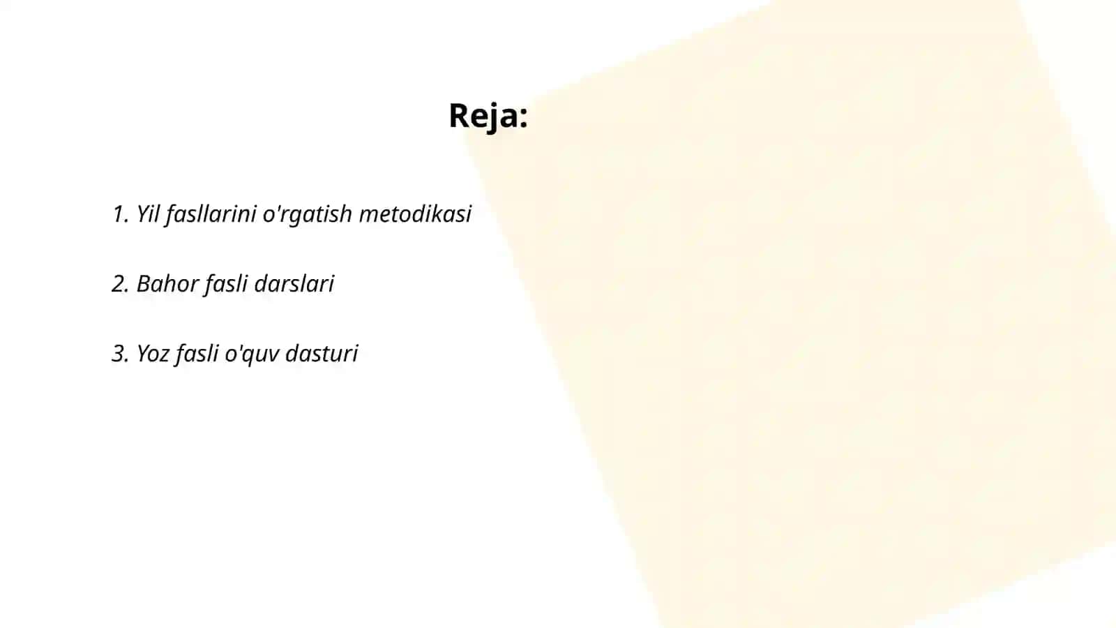 Yil fasllari metodikasi 2