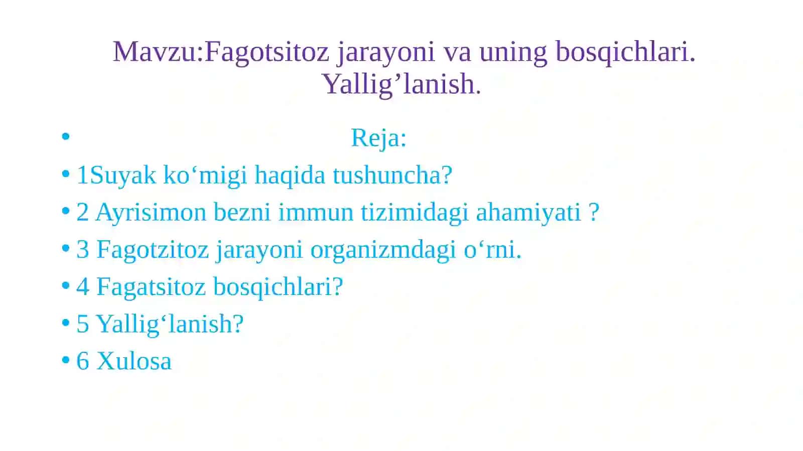 Fagotsitoz jarayoni va uning bosqichlari. Yallig‘lanish 2