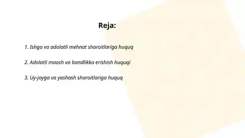 FUQAROLARNING IQTISODIY, IJTIMOIY, MADANIY VA EKOLOGIK HUQUQLAR 2