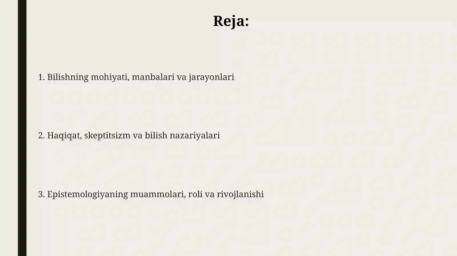 Bilishfalsafasi(gnoseologiya) 2
