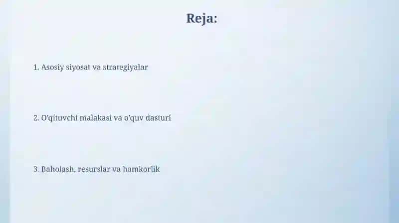 Ta'lim sifati boshqaruvini takomillashtirish omillari 2